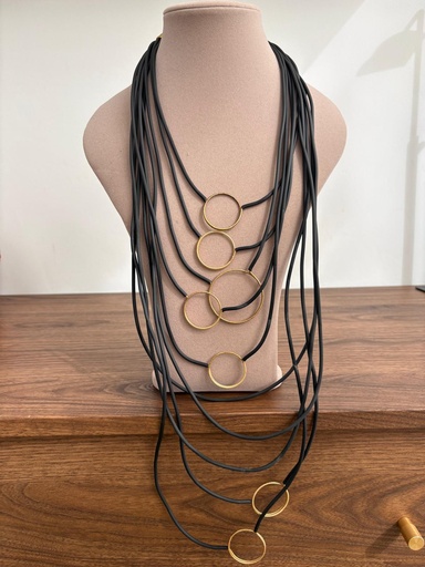 [SON55951NG] COLLAR MULTIANILLAS NEGRO
