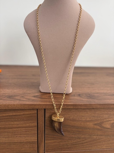 [SON56222MRR] COLLAR CUERNO LARGO MARRON