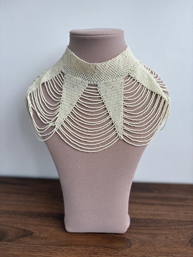 [SON55928] COLLAR MALLA FINA MARFIL