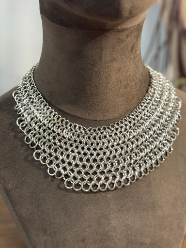 [ONLYXL2081PL] COLLAR CERCADO PLATEADO