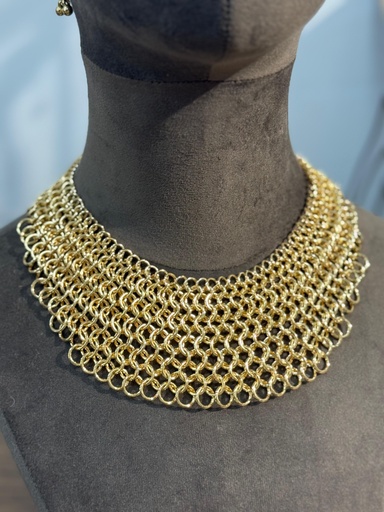 [ONLYXL2081DOR] COLLAR CERCADO DORADO