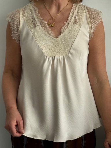 [POP022MF] LENCERO ANGEL MARFIL