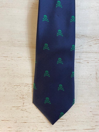 Corbata Calavera Verde