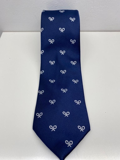 Corbata Raqueta Blanco