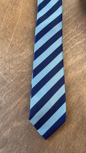Corbata Rayas Celeste